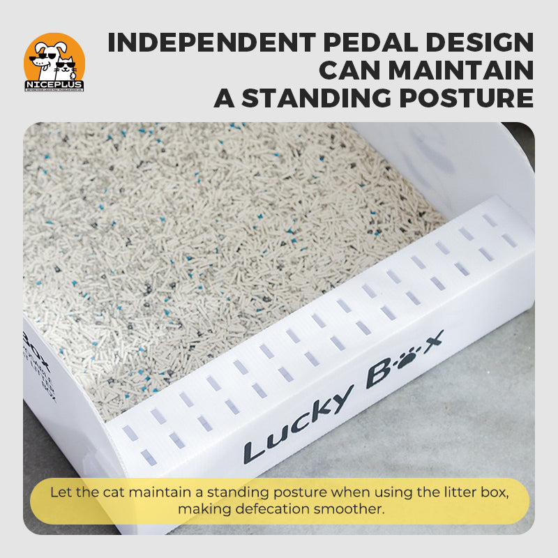 NICEPLUS PET Disposable Cat Litter Box by Niceplus Pet, Sustainable and Clean - Large Size, Portable and Suitable for All Kinds of Outdoor Activities