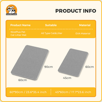 Cat litter mat